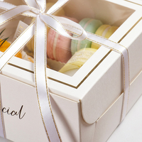 Boîtes en carton rigide pour gâteau au chocolat et aliments pour bébés avec fermeture magnétique et poignée, doublure personnalisable et portable