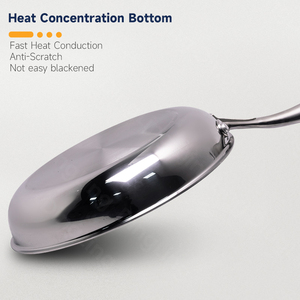 Juego de Utensilios de Cocina de Acero Inoxidable de Triple Capa con Bajo Contenido de Humo, Sartén para Estufas Universales - Product Image 6