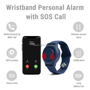 Dispositivo de Seguridad SOS Recargable para Muñeca |   Sirena de 130dB con Compartición de Ubicación GPS |   Indicador de batería baja para estudiantes y viajeros - Product Image 3