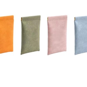 Étui à lunettes rectangulaire avec fermeture magnétique, sac de rangement en cuir pour hommes et femmes, ambre, orange, bleu brumeux, rose millénaire - Product Image 3