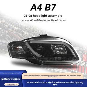 Conjunto de Faros Delanteros para <span class=keywords><strong>Audi</strong></span> <span class=keywords><strong>A4</strong></span> 2005-2008, Modelo B7, Listos para Instalar, con Lentes LED de Doble Haz, Luces de Circulación Diurna y Señales de Giro, 6000K, 12V - Product Image 5