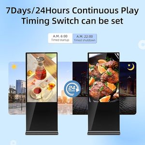 Màn hình kỹ thuật số 43 inch, giá đỡ kỹ thuật số, màn hình <span class=keywords><strong>LCD</strong></span> dựa trên hệ điều hành Android, giá đỡ hiển thị quảng cáo cho biển quảng cáo kỹ thuật số và màn hình hiển thị - Product Image 2