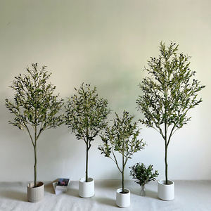 Vente en gros d'oliviers géants artificiels <span class=keywords><strong>olivier</strong></span> en plastique extérieur et intérieur <span class=keywords><strong>olivier</strong></span> à feuilles de soie de 8 pieds - Product Image 3
