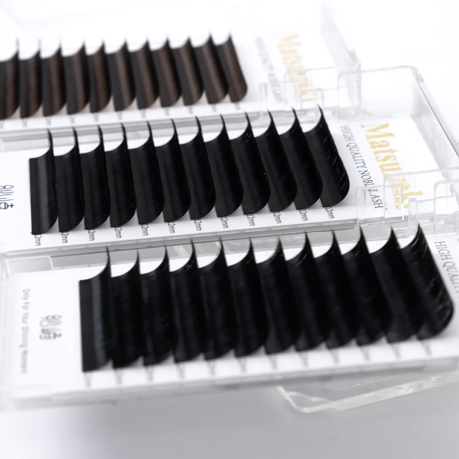 Fabrieksprijs Siberian Lash Extensions Premium Nerts Lash Trays 0.03 C L Curl Wimperverlenging