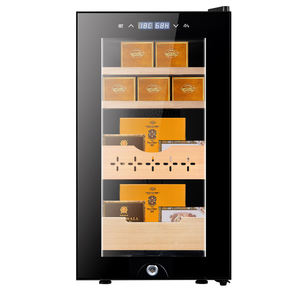 Armoire à cigares Nuelead NE-117 électrique anti-buée en acier inoxydable avec affichage numérique, contrôle intelligent de l'humidité et panneau tactile - Product Image 1