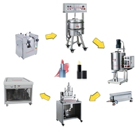 Machine de remplissage chauffante pour rouge à lèvres, baume à lèvres et gloss coloré, avec agitateur