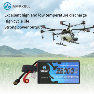 מפעל סיטונאי AMPXELL חכם סוללות פריקה גבוהה <span class=keywords><strong>LiPo</strong></span> סוללה 18C 6S 22.2 22000mAh סוללה עבור חקלאי Drone - Product Image 6