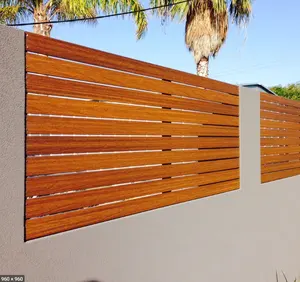 Preiswerter individueller Lattenzaun für den Garten Hinterhof Metall-Aluminium-Lattenzaun moderner Aluminium-Privacy-Hauszaun Bildschirmzubehör