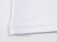 T-shirts pour enfants vierges pour sublimation, blancs, en modal et 100% polyester, toucher doux, vente en gros