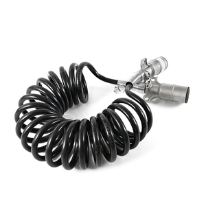 Chất lượng tốt nhất nhiệm vụ nặng nề <span class=keywords><strong>Trailer</strong></span> cắm nối xoắn ốc cáp điện hệ thống phanh 7-way cáp điện - Product Image 4