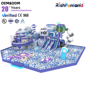 Centro Giochi Commerciale con Percorso Ninja, Attrezzature per Parco Giochi al Coperto per Bambini, Parco Divertimenti con Piscina di Palline - Product Image 3