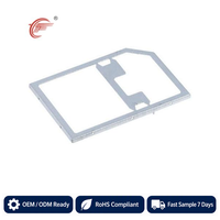 Casing Pelindung EMI dari Plat Timah Kustom untuk PCB FUGANG IFG-4155-2.0, Cover Stamping Satu Bagian dengan Ground Tabs, Sesuai RoHS, untuk IoT Nirkabel