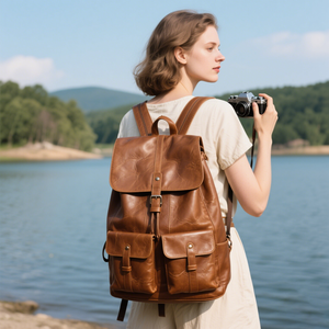 Üretici High End özel profesyonel deri seyahat sırt çantası <span class=keywords><strong>DSLR</strong></span> Lens dişli Video kamera sırt çantası kadınlar için - Product Image 3