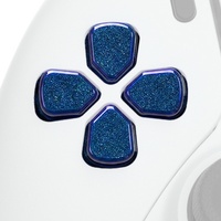 Pièces de rechange pour PS5 : Kit de modification de manette avec 4 D-Pads ergonomiques à toucher doux en ABS, séparés et peints, à effet dégradé