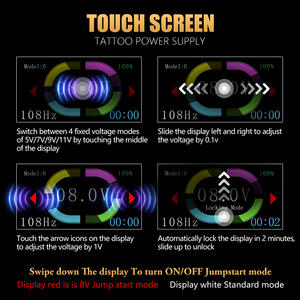 Ambizione Seher 2.2-4.2mm regolabile tratto professionale elettrico tatuaggio pistola senza fili rotativo tatuaggio penna macchina per Body Art - Product Image 5