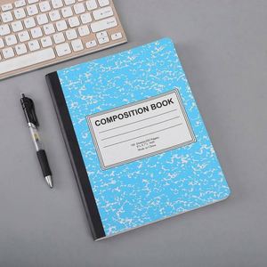 Custom <b>School</b> Composition Notebook Saddle Stitched & Sewing Binding Kraft Paper 60 Sheets CMYK Printed Student Exercise <b>Book</b> - Product Image 4