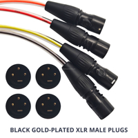 Câble audio multipaire 4 canaux avec boîtier mural XLR pour studio et scène, câble de signal multipaire pour interface audio