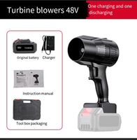 Souffleur sans fil rechargeable au lithium-ion à flux d'air puissant et robuste pour l'élimination de la poussière et des feuilles dans les jardins et les cours