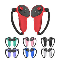Pour Quest 3 VR contrôleur coque de boîtier de protection complète avec poignée poignée Silicone peau couverture accessoires de jeu