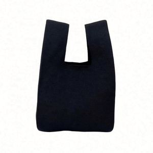Sac à main de luxe pour femme, fait main au crochet, mini sac à nœuds, sac fourre-tout tricoté uni, personnalisé - Product Image 5