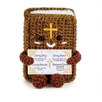 Cadeaux chrétiens faits main en crochet pour adolescents, filles, garçons, hommes - Mini Jésus catholique pour la Confirmation, cadeau de Noël pour le bas de Noël