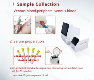 Analyseur de chimie entièrement automatique SY-B175M, facile à utiliser, économique, 8 pouces, pour animaux, pour sang total, sérum, plasma - Product Image 4