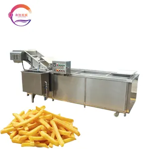 Industrial Potato Cooking Hot Water Boiling Steam Type Blanch French Fries Blanching Machine