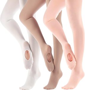 Collants de ballet pour femmes pour filles, leggings de danse convertibles ultra doux, collants de transition pour tout-petits enfants adultes - Product Image 1