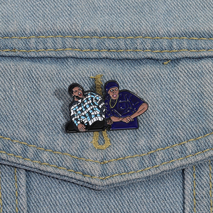 Chris Tucker lấy cảm hứng từ men Pin Smokey Chết Tiệt Thứ Sáu phim Trâm hip hop phong cách huy hiệu quà tặng cho người hâm mộ bán buôn - Product Image 1