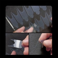 12 pièces double ongles formes faux conseils pour Extension de Gel construction rapide ongles français moule doux ongles Silicone tampons