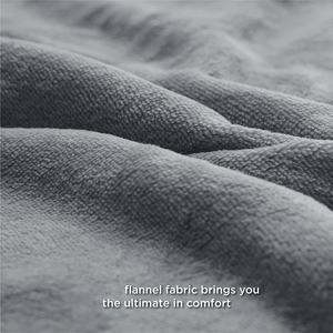 Custom Logo <strong>Large</strong> Size Soft Fuzzy Anti-static Microfiber Anti-pilling Double Flannel Throw <strong>Fleece</strong> <strong>Blanket</strong> for Winter - Product Image 4