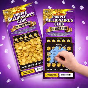 Boleto de Lotería con Impresión Digital a Todo Color, Alta Seguridad, Datos Variables, Tarjeta de Lotería Personalizada con Raspadita - Product Image 4