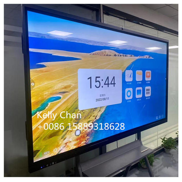 75 Inch 4K 120Hz Infrared Touch Screen Smart Board Dual System Interactive Flat Panel with Android/Windows OS for Education