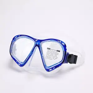 Attrezzatura subacquea in Silicone antiappannamento Anti-perdita maschera per snorkeling in vetro temperato maschera per immersioni subacquee