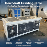 Nouvelle table de ponçage à aspiration descendante avec dépoussiéreur intégré, mobile, 380V, qualité industrielle, pour usage en construction, qualité export