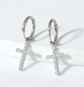 أقراط أذن فاخرة على شكل زهرة الأوركيد للفتيات، مصنوعة من الذهب عيار 18 قيراط مع زركون، مقاومة للصدأ ومعتمدة للنساء - Product Image 2