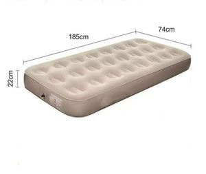 Cama Inflable Portátil Individual para Exteriores, de PVC Flocado, Impermeable, para Camping y Viajes - Product Image 4