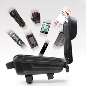 Sac de rangement pour cadre avant de vélo Yueli, coque rigide, étanche, capacité pour téléphone portable, accessoire pour vélo de montagne - Product Image 1