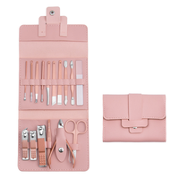 Kit de coupe-ongles en acier inoxydable de haute qualité 12/16 pièces – Outils de manucure et pédicure pour les soins des pieds – Ensemble de coupe-ongles premium pour la maison et les voyages