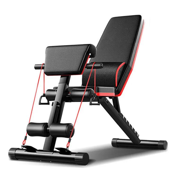 Многофункциональный складной стул для тренировок на груди, приседание, прессование из АБС-пластика, плоская скамья, тренажерный зал, фитнес-упражнения, тренажерный зал, тренажер, регулируемая скамья для гантелей