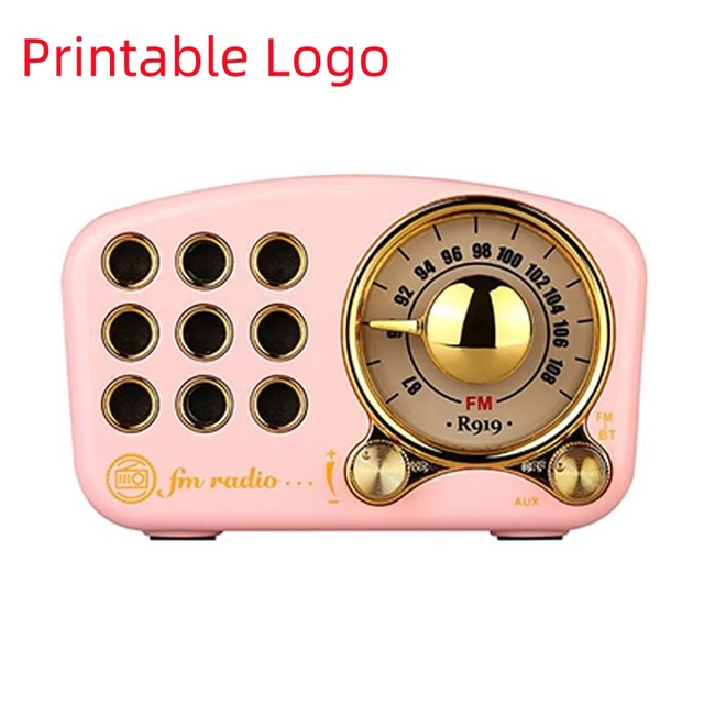 New speaker is a mini retro outdoor creative electronic product featuring a wireless radio and a small speaker