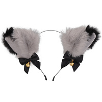 Petite cloche chat oreille bandeau Halloween jeu de rôle Cosplay accessoires de fête en peluche chat renard oreille dessin animé bandeau