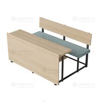 Mobilier pour salle de classe scolaire Design ergonomique Étudiant en bois triple pour étudier ou lire Deak et chaise