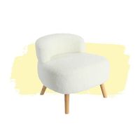 Tissu géométrique en peau de mouton Mobilier de salon moderne Pieds en bois Fauteuil de loisirs décontracté Canapé beige Canapé simple Fauteuil