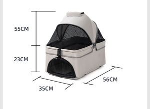 <span class=keywords><strong>Poussette</strong></span> pliable légère et portable pour animaux de compagnie, chiens, chats, petits animaux, usage professionnel, avec un seul bouton, pour les voyages <span class=keywords><strong>en</strong></span> plein air - Product Image 6