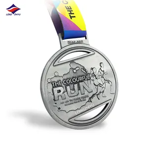 Yüksek kaliteli özel maraton madalyası metal madalya 3D spor koşu madalyası profesyonel üretici Longzhiyu 12 yıl üretici