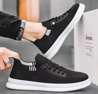Chaussures de sport légères pour hommes, style mocassin, en maille, pour la course, la marche décontractée, printemps-automne, synthétiques