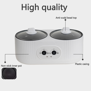 หม้อหุงข้าวไฟฟ้า หม้อในเคลือบสารกันติด ดีไซน์หม้อคู่ หม้อหุงข้าวไฟฟ้าอเนกประสงค์ ความจุ 1.8 ลิตร ควบคุมด้วยระบบกลไก เหมาะสำหรับโรงแรม - Product Image 3