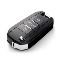 Clé télécommande universelle KEYDIY KD NB47-3 à 3 boutons pour Peugeot, clé de voiture pour programmeur de clés de voiture, lot de 5