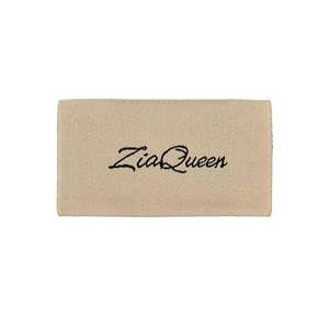 ป้ายเสื้อผ้าแบบพับกลาง ป้ายผ้าฝ้าย ป้ายทอ ป้ายโลโก้สั่งทำ ป้ายดูแลรักษาเสื้อผ้า ตัวอักษรแบบออร์แกนิค - Product Image 2